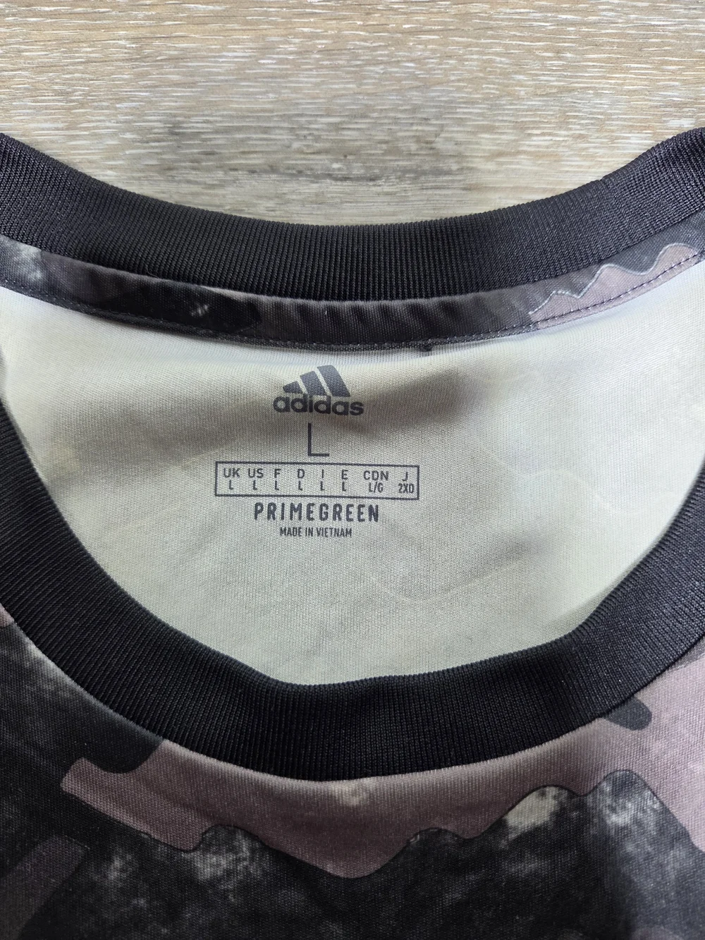 Adidas Juventus FC Pre-Match Soccer Jersey Men's L Gray Camo